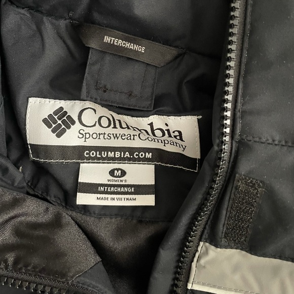 Columbia Women's Interchange Removable Hood Waterproof Jacket, Black, Medium - Picture 14 of 16